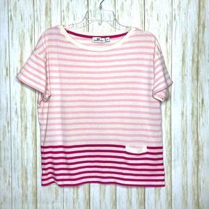 Vineyard Vines Mixed Stripe Pocket Tee Size Medium